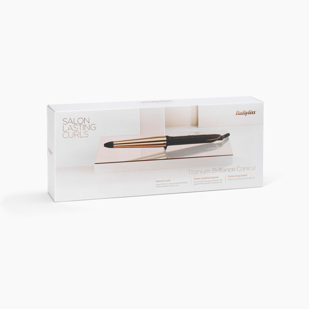 Titanium Brilliance Conical Wand Packaging